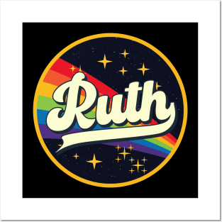 Ruth // Rainbow In Space Vintage Style Posters and Art